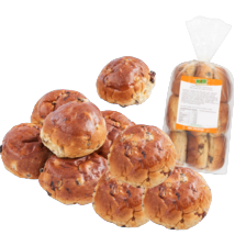 Mini rozijnen krentenbollen